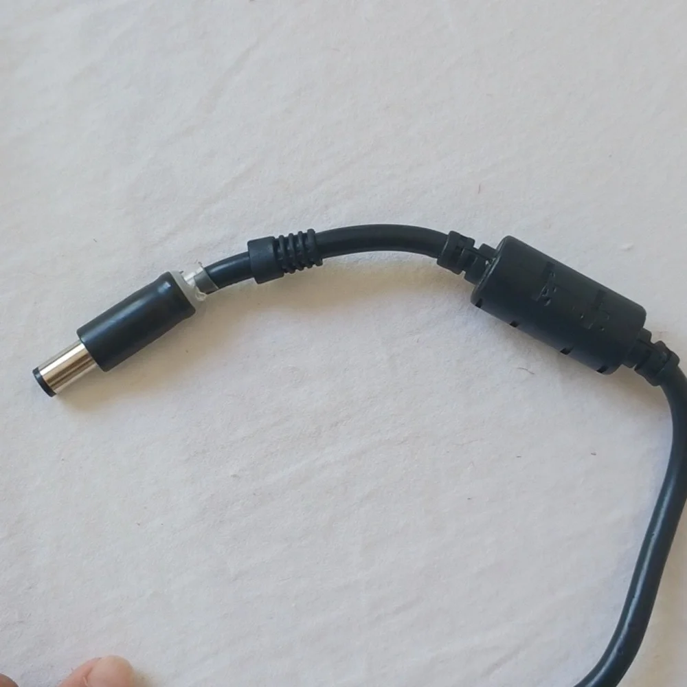 Dell AC/DC Laptop Adapter 19.5V & Power Cord Black Model DA130PE1-00